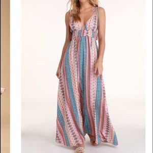 Lulus Multi Print Maxi Dress